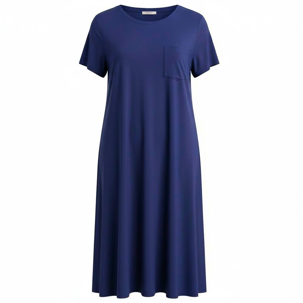 LuLaRoe CARLY High-Low Hemline Dress Patch Pocket Relaxed Fit Soft Women Size S